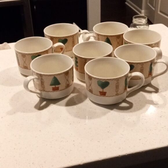 Set of eight cups and saucers American Atelier Versailles number 5029 - Picture 1 of 6